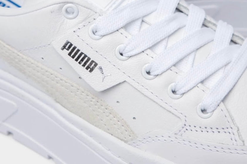 PUMA Women's Mayze Classic White Platform Sneakers